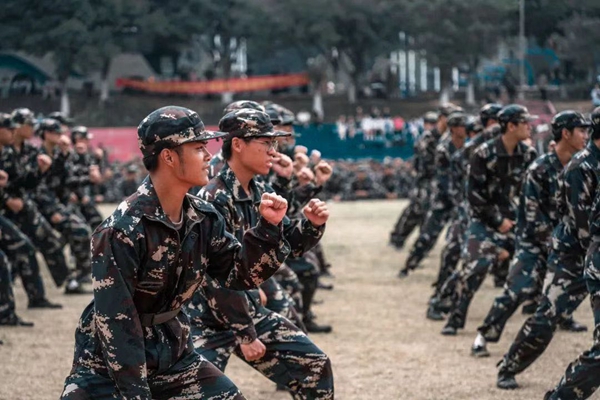 军体拳第一套格斗准备:哈!(图1)